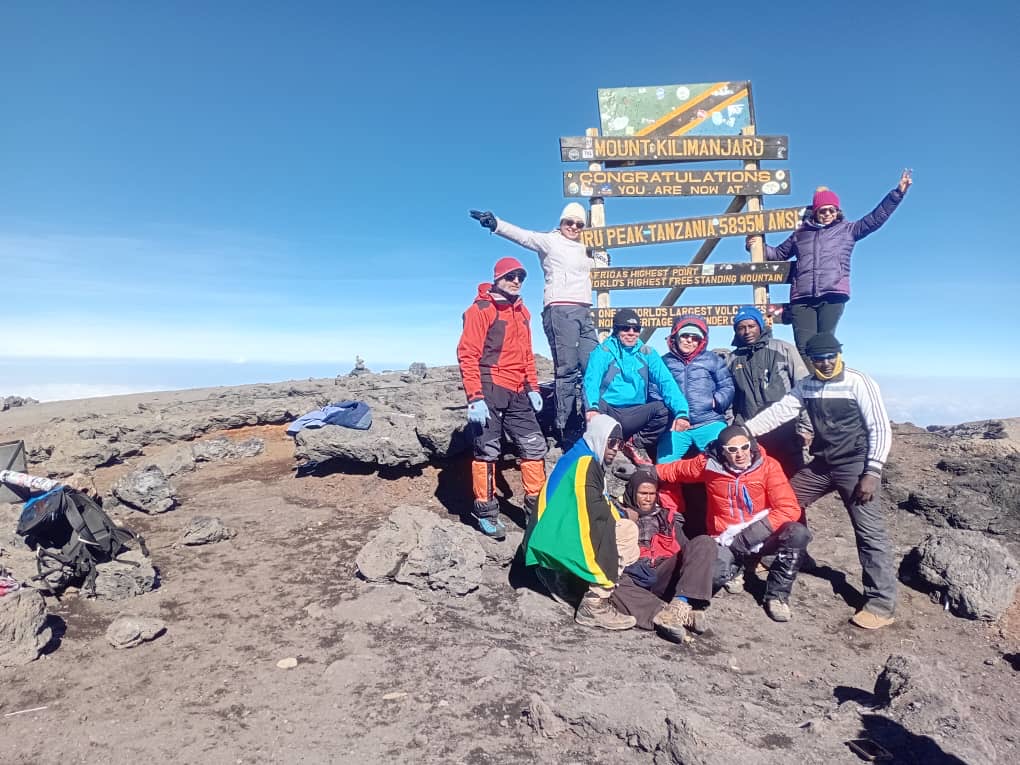 Kilimanjaro rising above clouds