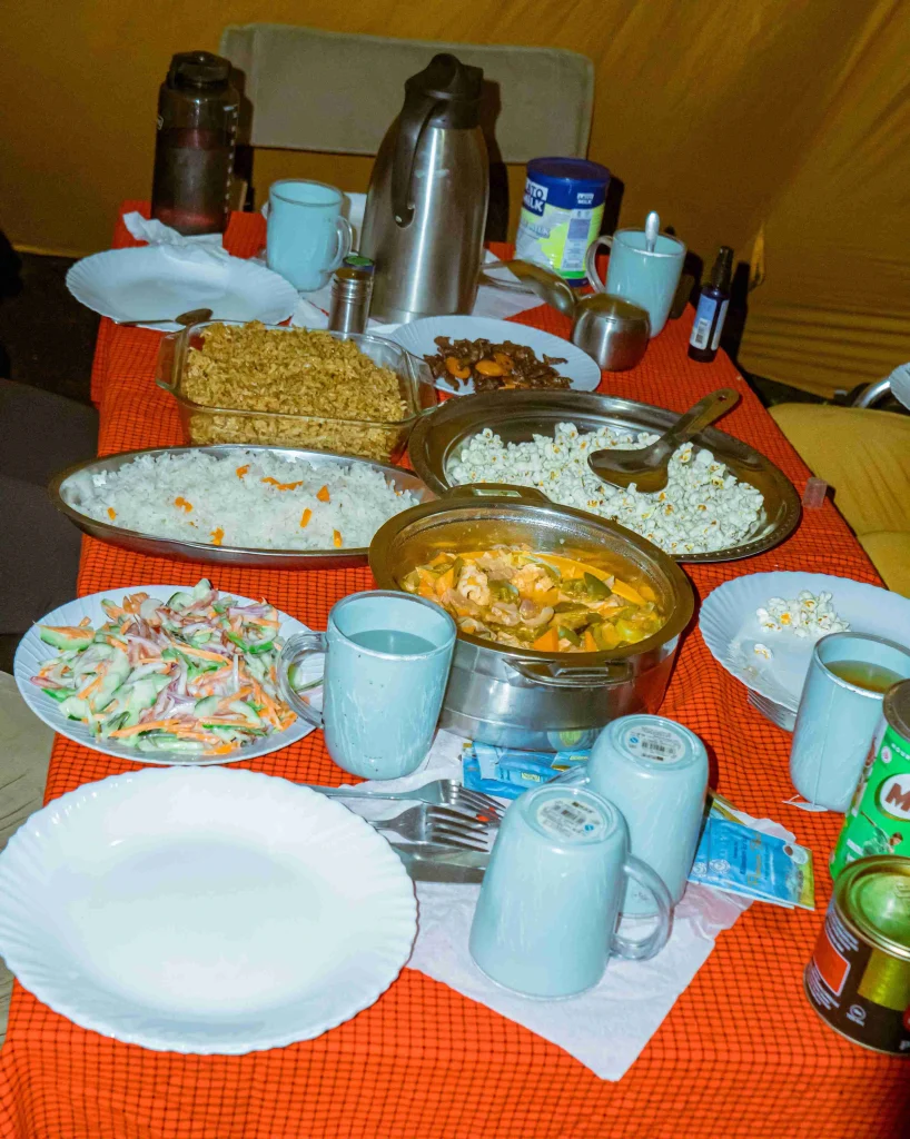 meals on mount kilimanjaro